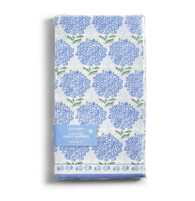 Hydrangea Paper Guest Towel Napkin - Findlay Rowe Designs