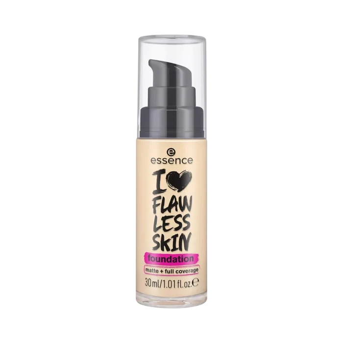 Essence I LOVE FLAWLESS SKIN Foundation 30 ml 20 Medium Porcelain pump bottle