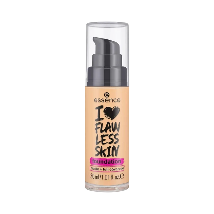 Essence I LOVE FLAWLESS SKIN Foundation 30 ml 50 Medium Ivory pump bottle