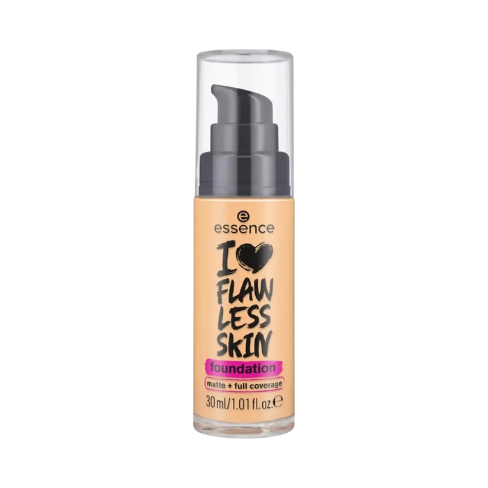 Essence I LOVE FLAWLESS SKIN Foundation 30 ml 60 Dark Ivory pump bottle