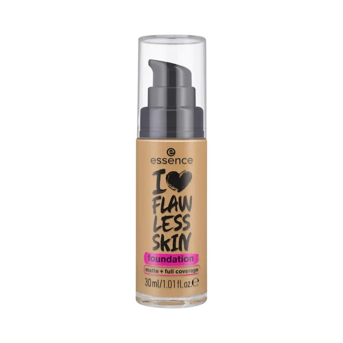 Essence I LOVE FLAWLESS SKIN Foundation 30 ml 90 Dark Sand pump bottle