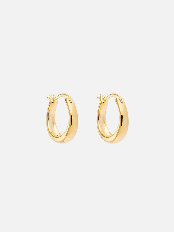 Infinite Horizon Small Hoops - 18k Gold