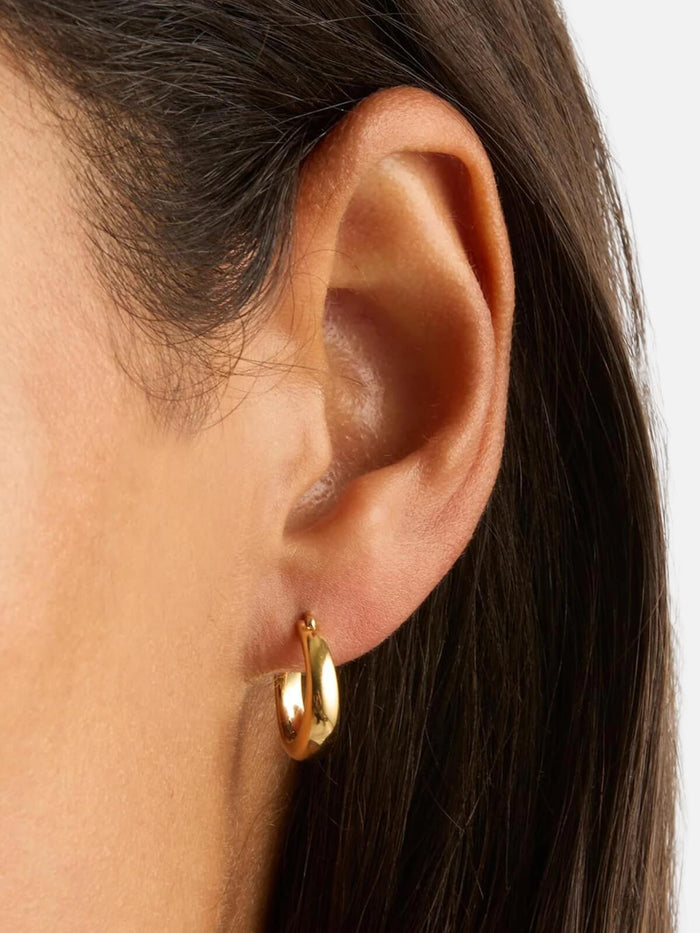 Infinite Horizon Small Hoops - 18k Gold