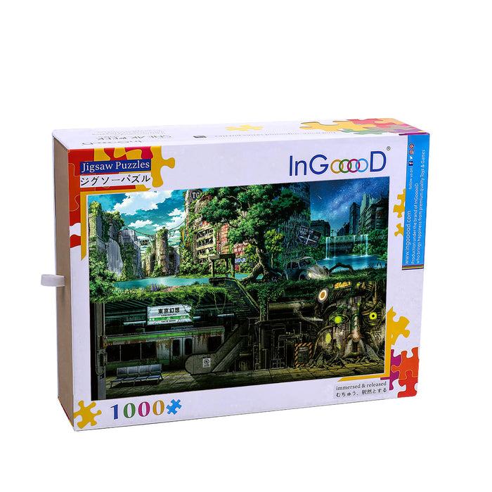 Ingooood Wooden Jigsaw Puzzle 1000 Piece - Abandoned subway - Ingooood jigsaw puzzle 1000 piece
