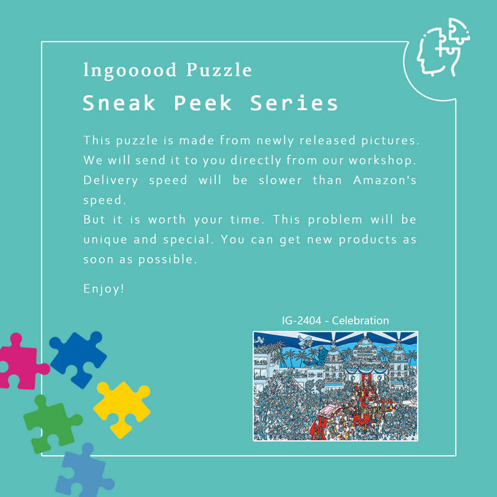 Ingooood Wooden Jigsaw Puzzle 1000 Piece - Celebration - Ingooood jigsaw puzzle 1000 piece