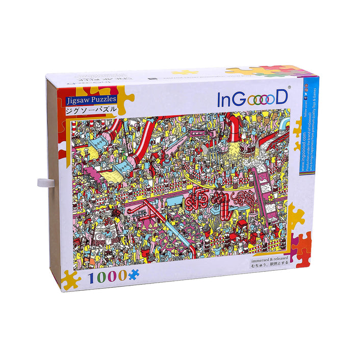 Ingooood Wooden Jigsaw Puzzle 1000 Piece - Food Factory - Ingooood jigsaw puzzle 1000 piece