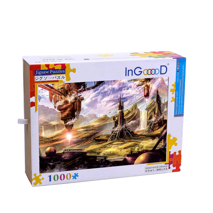 Ingooood Wooden Jigsaw Puzzle 1000 Piece - Hidden base - Ingooood jigsaw puzzle 1000 piece