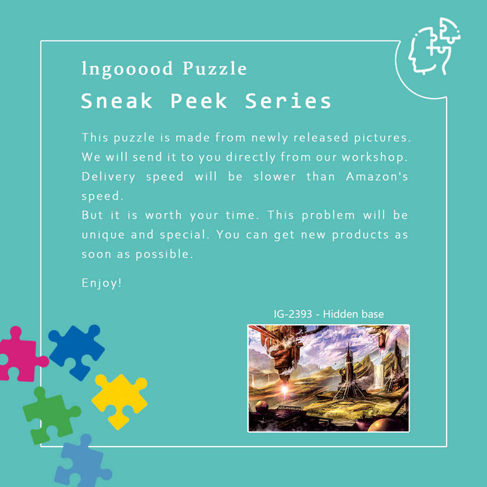 Ingooood Wooden Jigsaw Puzzle 1000 Piece - Hidden base - Ingooood jigsaw puzzle 1000 piece