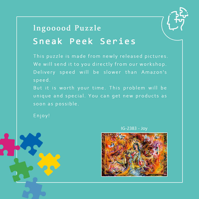 Ingooood Wooden Jigsaw Puzzle 1000 Piece - Joy - Ingooood jigsaw puzzle 1000 piece