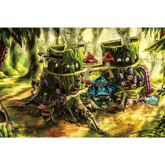 Ingooood Wooden Jigsaw Puzzle 1000 Piece - Mushroom tribe - Ingooood jigsaw puzzle 1000 piece