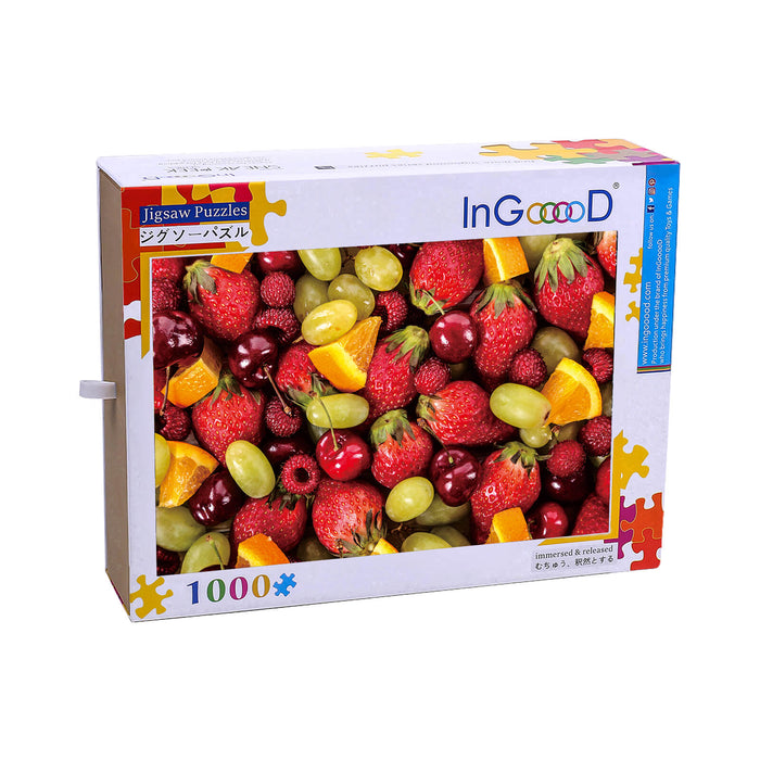 Ingooood Wooden Jigsaw Puzzle 1000 Piece - Strawberry Platter - Ingooood jigsaw puzzle 1000 piece