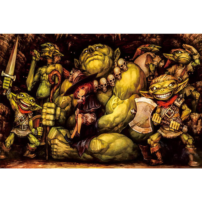 Ingooood Wooden Jigsaw Puzzle 1000 Piece - The Green Monster and the Sorcerer - Ingooood jigsaw puzzle 1000 piece