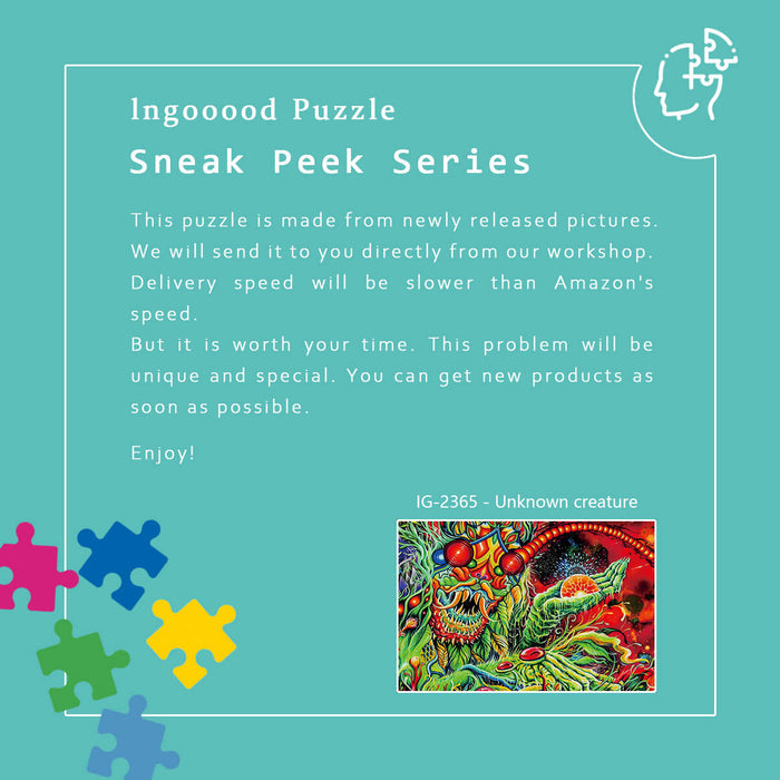 Ingooood Wooden Jigsaw Puzzle 1000 Piece - Unknown creature - Ingooood jigsaw puzzle 1000 piece