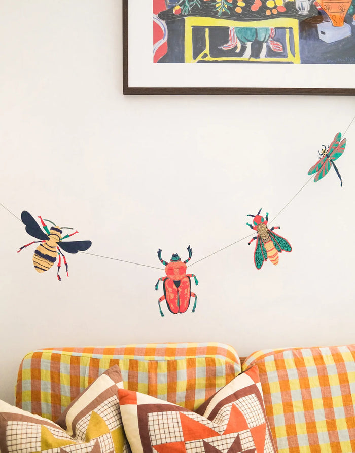Insect Hand Printed Paper Garland No.04, East End Press