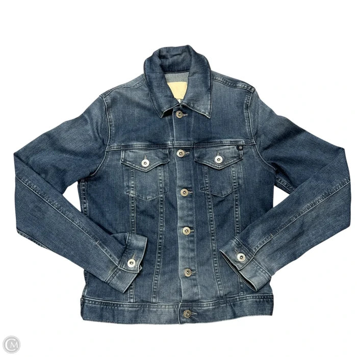 Jacket Denim By Ag Jeans In Blue Denim, Size: M