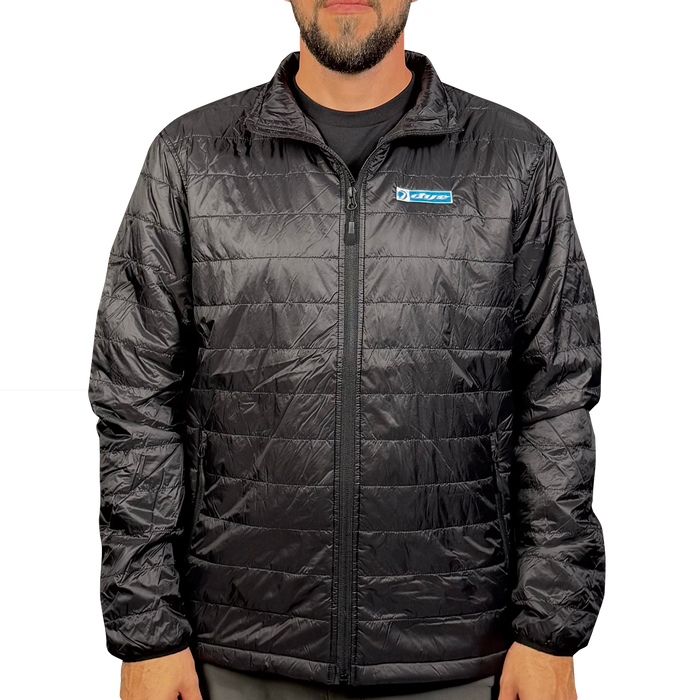 DYE Jacket Gaslamp Black paintball outerwear – front view, studio shot