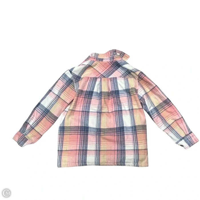 Jacket Puffer & Quilted By Simply Southern In Plaid Pattern, Size: S