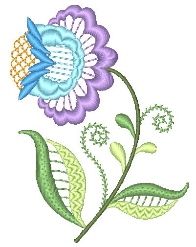 Jacobean Floral Lace [4x4]  11493 Machine Embroidery Designs