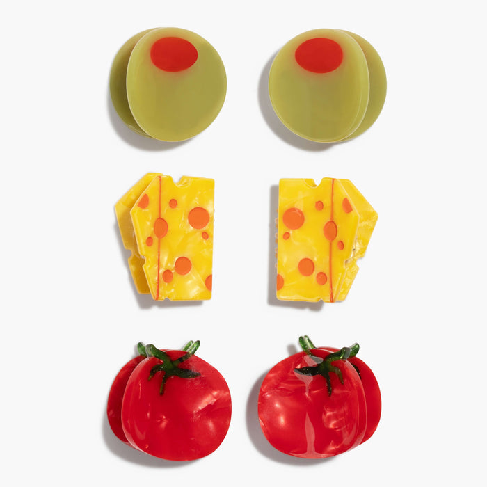 Jenny Lemons Micro Snack Board Hair Claw Clip Set