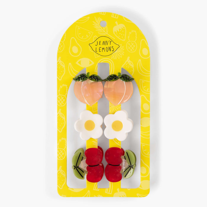 Jenny Lemons Micro Summer Orchard Hair Claw Clip Set