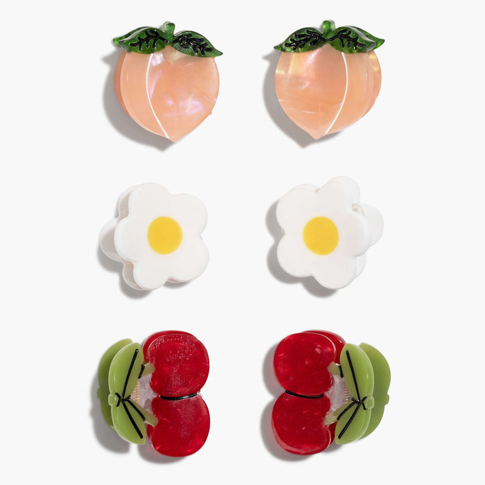 Jenny Lemons Micro Summer Orchard Hair Claw Clip Set