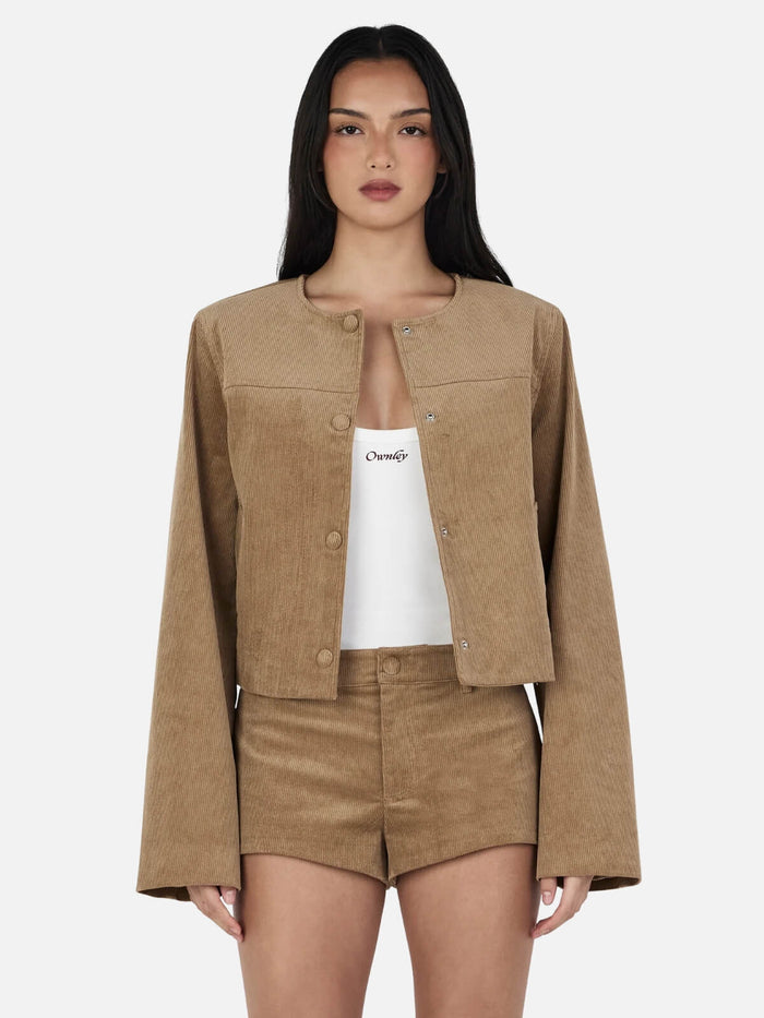 Joey Cord Shorties - Tan