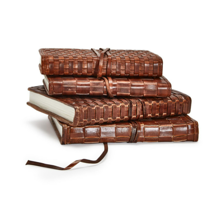 Leather Woven  Journal - Findlay Rowe Designs