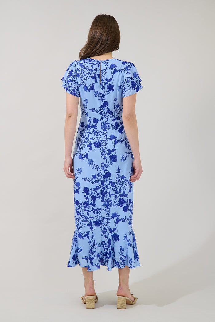 Judtih Flare Midi Dress Floral