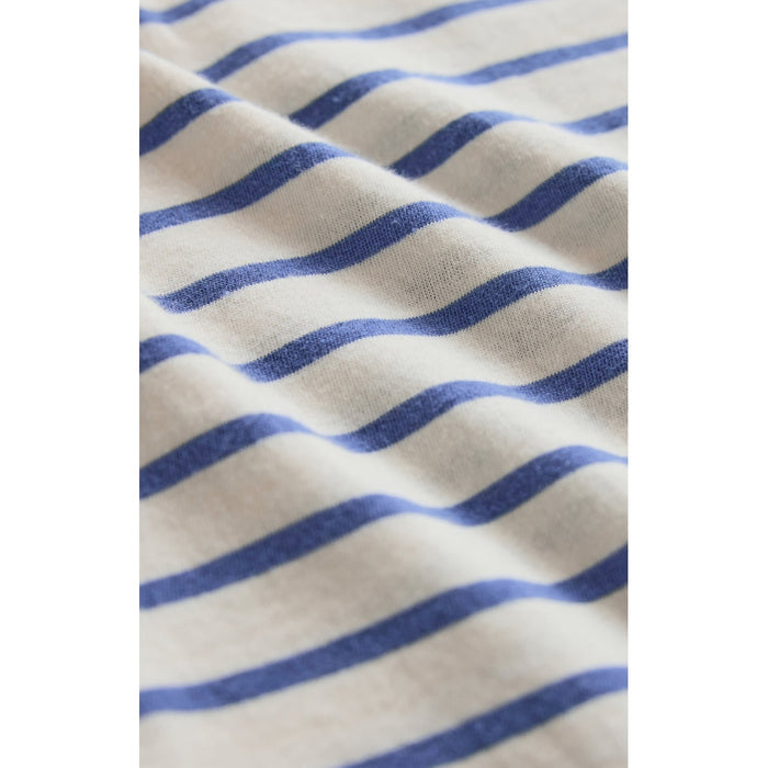 Junie Navy Striped Tee – Classic Cotton Crew Neck