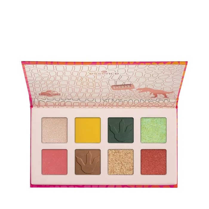 Essence Jurassic World Eyeshadow Palette 01 Have A Raw_some Day! open with eight shades