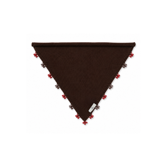 Kahverengi Küçük İşlemeli Bandana