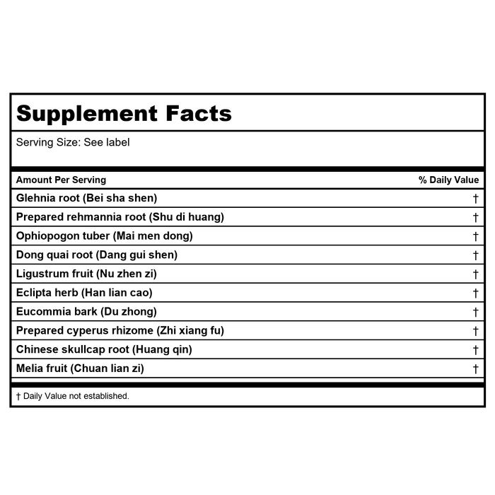 Kan Herb Alembic Herbals Linking Decoction 4 Ounce - Supplement Facts panel