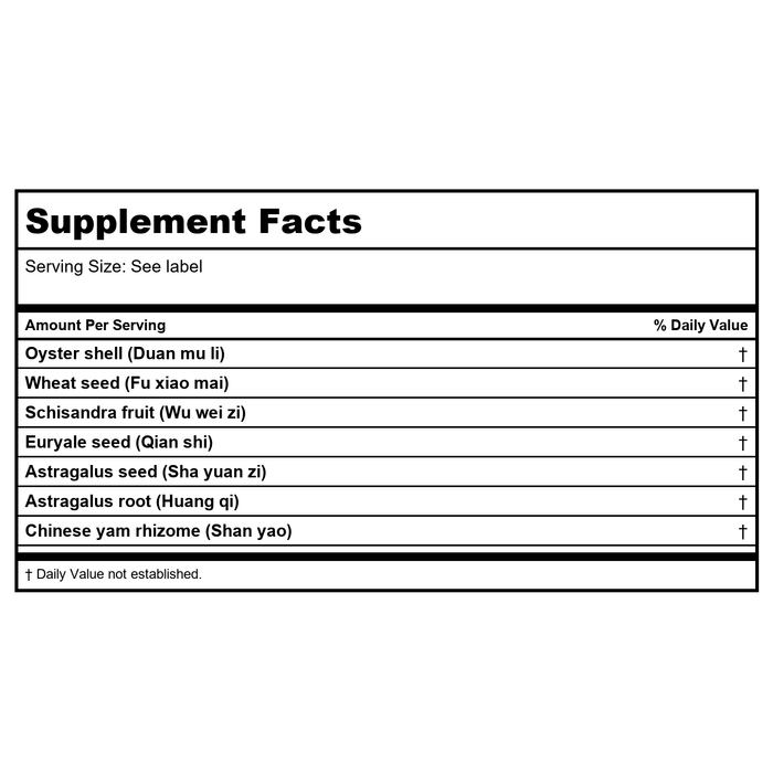 Kan Herb Chinese Modular Solutions Consolidate Moisture 2 Ounce - Supplement Facts panel