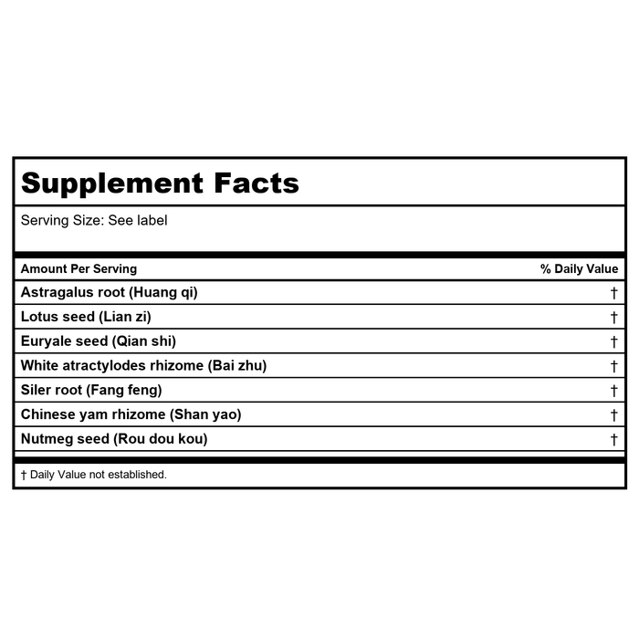 Kan Herb Chinese Modular Solutions Consolidate Qi 8 Ounce - Supplement Facts panel