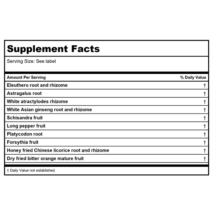 Kan Herb Sage Solutions Basic Boost 8 Ounce - Supplement Facts panel