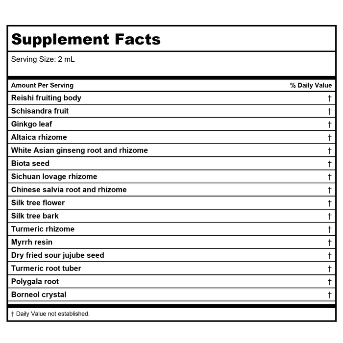 Kan Herb Sage Solutions Feed Memory 2 Ounce - Supplement Facts panel