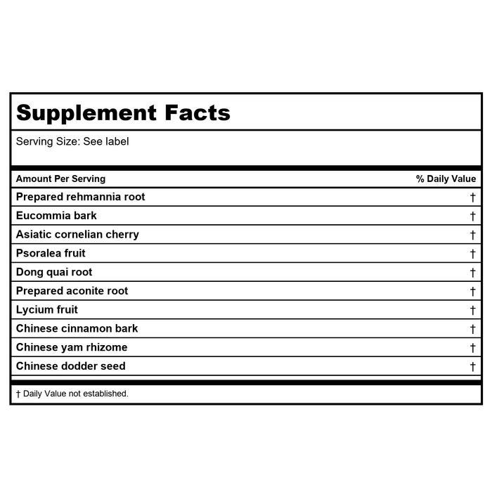 Kan Herb Singles Eucommia Bark 8 Ounce - Supplement Facts panel