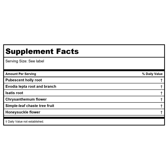 Kan Herb Traditionals Stomach Support 120 Tablets - Supplement Facts panel