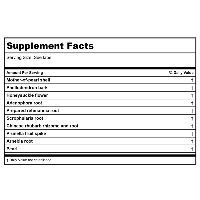 Kan Herbs - Colorful Phoenix Pearl Combo 120 tabs [Health and Beauty] - Supplement Facts panel