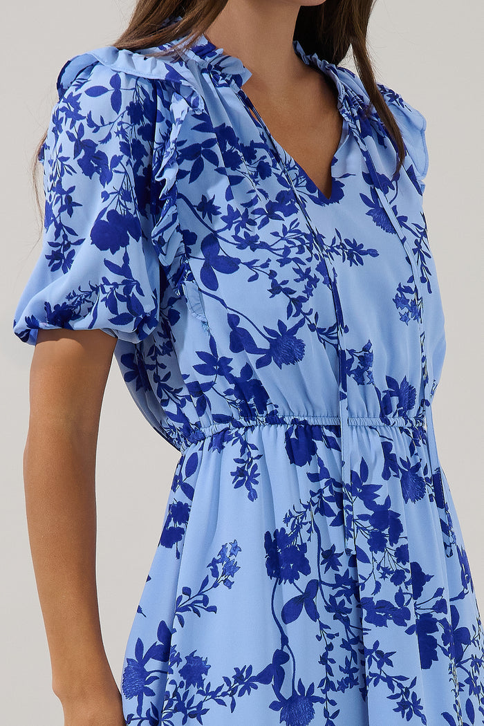 Karisa Ruffle Mini Dress Floral
