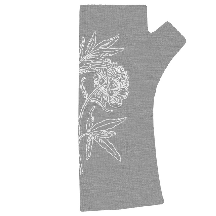 Kate Watts - Printed Merino Glovelets (Peony Print)