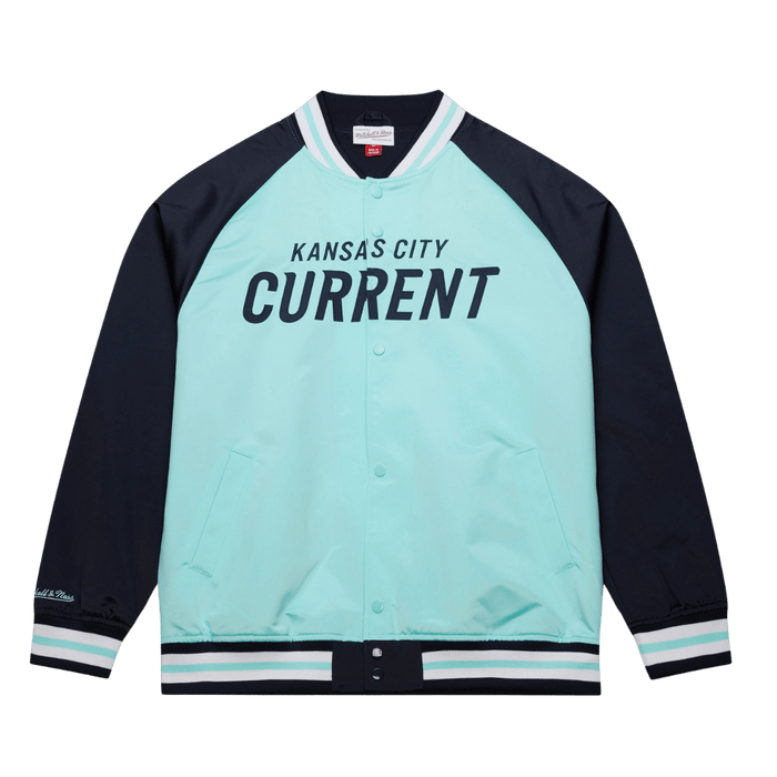 KC Current Unisex Lightweight Satin Current Wordmark Jacket