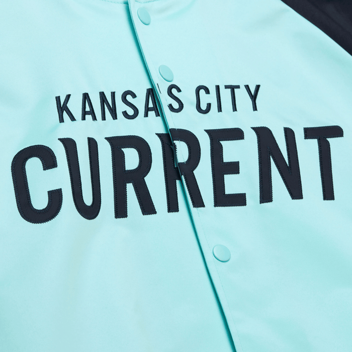 KC Current Unisex Lightweight Satin Current Wordmark Jacket