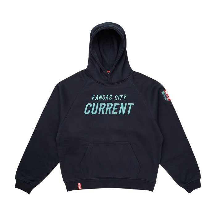 KC Current Unisex Oversized Block Script Hoodie