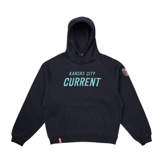 KC Current Unisex Oversized Block Script Hoodie