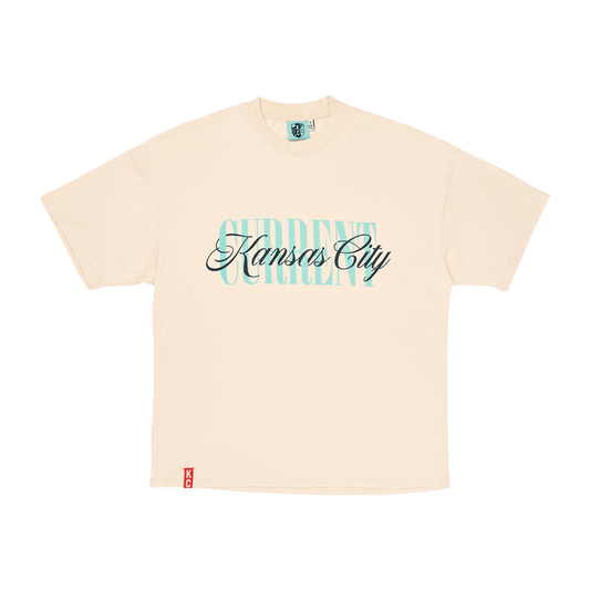 KC Current Unisex Oversized Bold Script T Shirt