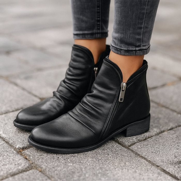 Keisha Orthopedic Ankle Boots | Black