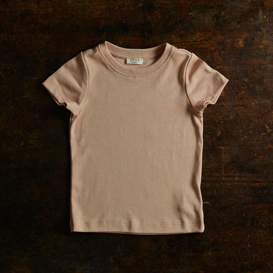 Kids Cotton Andi Tee - Dusty Pink