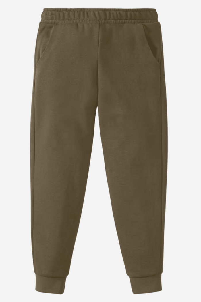 Kids Solid Boys Sweat pants (terry) Brown - Hinz Clothing