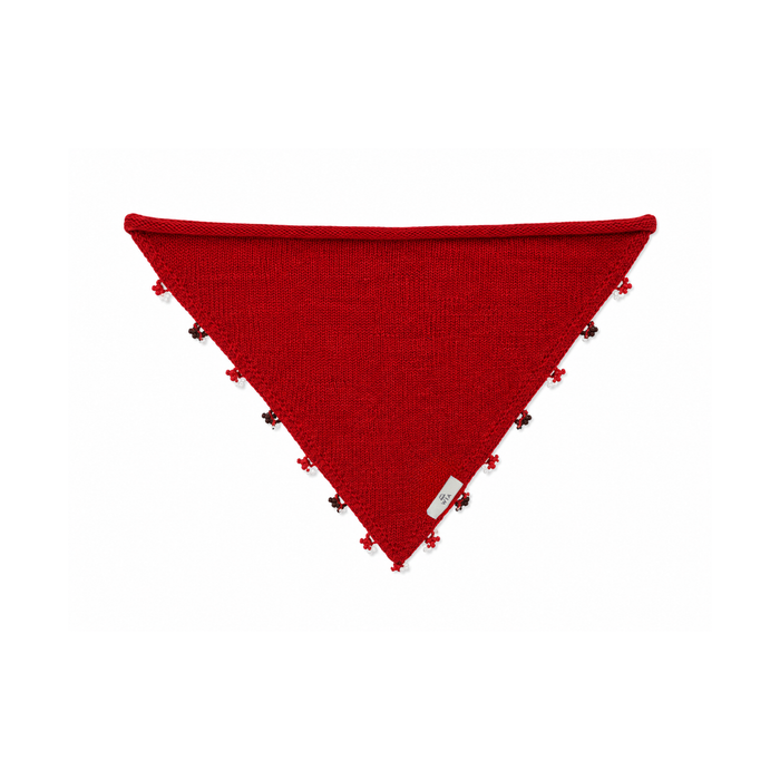 Kırmızı Küçük İşlemeli Bandana
